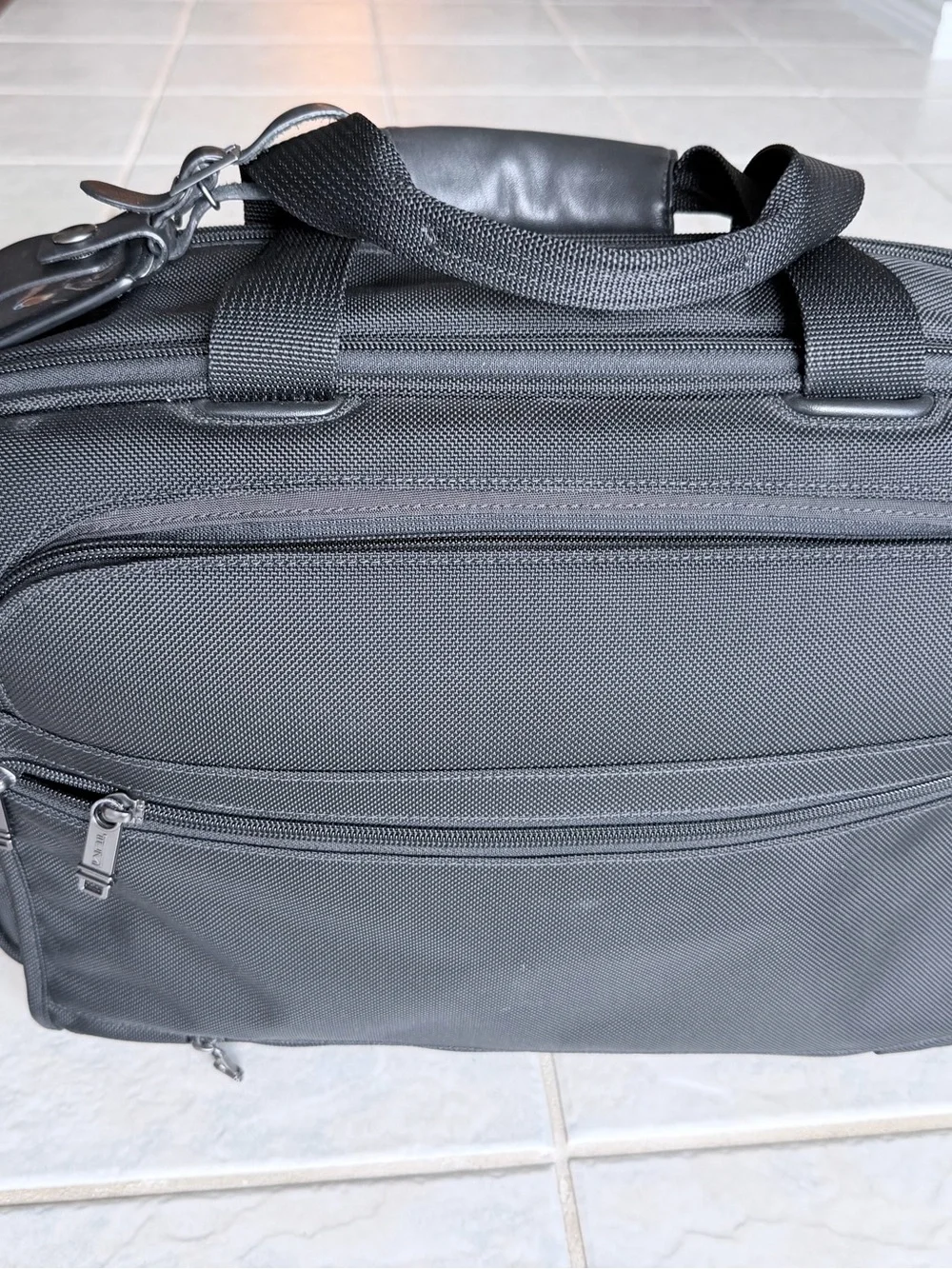 TUMI Alpha 2 T-Pass Expandable Organizer Laptop Briefcase 26145D2 Black Ballisti